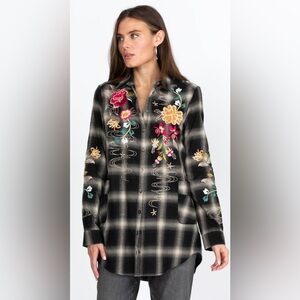 Johnny Was Lani painters smock tunic size S